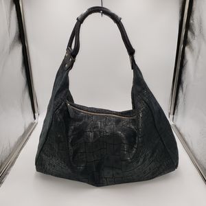 Lola Bernard Soft Leather Croc Embossed Hob